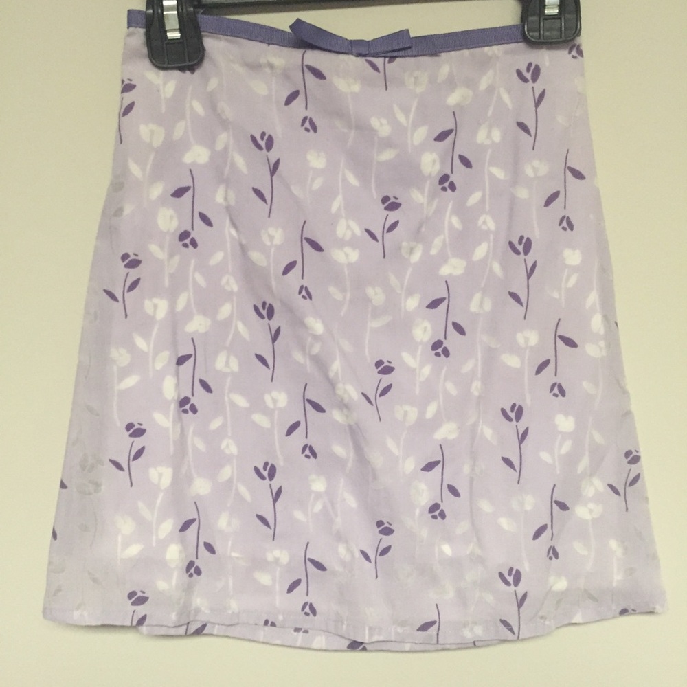 gorgeous purple floral skirt for girls